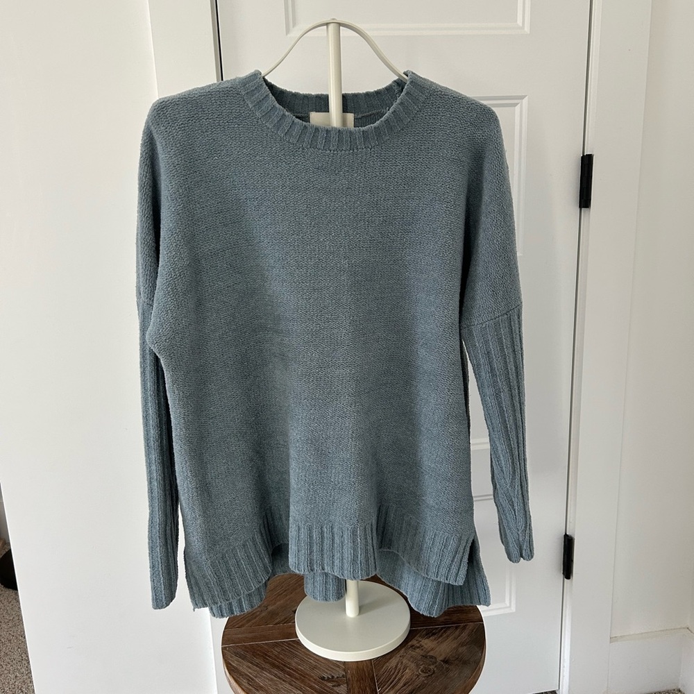 Like New! Cynthia Rowley Soft Blue Crew Neck Sweater
